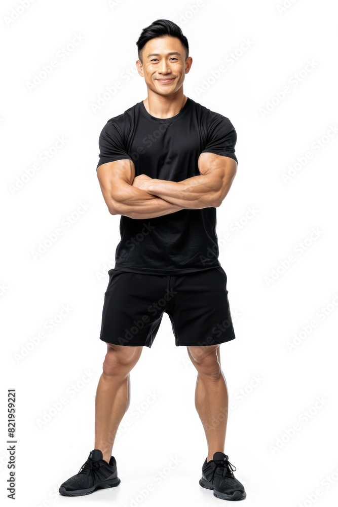 Poster a man posing for a picture, suitable for various projects