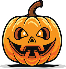 Halloween pumkin icon. vector illustration.