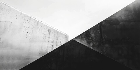 Abstract Black Rock Formation with Light Accents