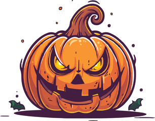 Halloween pumkin icon. vector illustration.