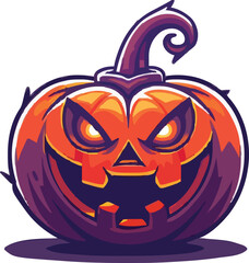 Halloween pumkin icon. vector illustration.