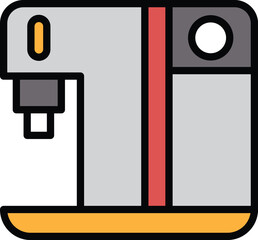 coffee maker icon illustration in line style