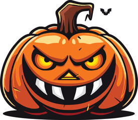 Halloween pumkin icon. vector illustration.