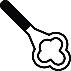 beer bottle opener icon illustration in line style