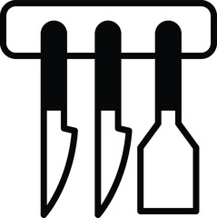 kitchenware icon illustration in line style