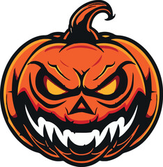 Halloween pumkin icon. vector illustration.