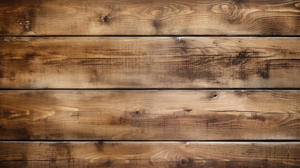 Obraz premium Brown old wooden boards, texture, background. Generative AI