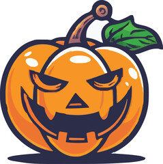 Halloween pumkin icon. vector illustration.