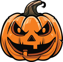 Halloween pumkin icon. vector illustration.