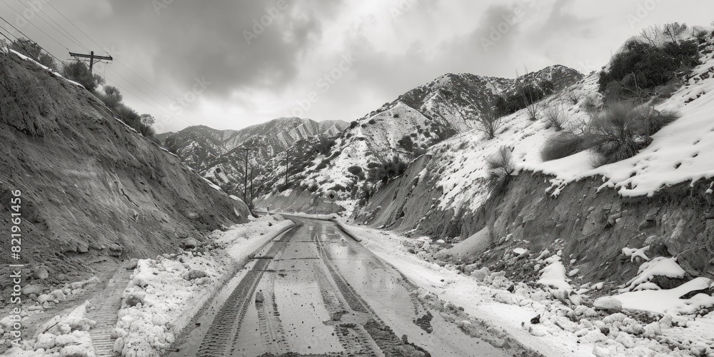Aufkleber a serene winter scene suitable for various projects