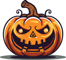 Halloween pumkin icon. vector illustration.