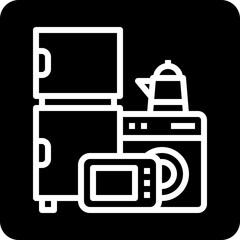 ELECTRICAL APPLIANCES,washing machine,refrigerator,microwave,kettle.svg