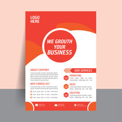 Printable and Professional with Clean Modern and Corporate Flyer Design