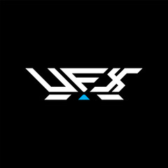 UFX letter logo vector design, UFX simple and modern logo. UFX luxurious alphabet design