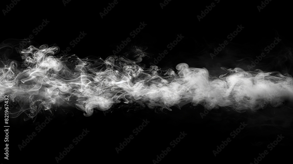 Poster This is a fog and mist effect on a black background with a smoke texture.