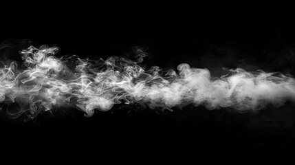 This is a fog and mist effect on a black background with a smoke texture.