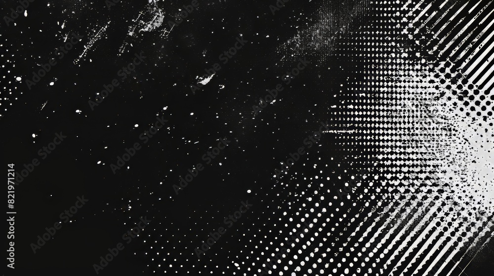 Poster background with stippled dots and halftone gradient isolated png
