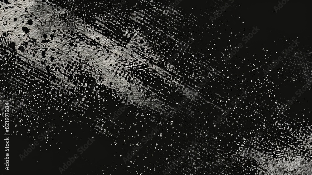Poster black noise stipple halftone gradient isolated png background with distressed texture