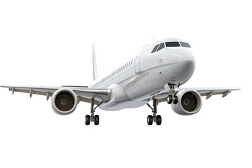 Flying Airplane Isolated on Transparent Background, PNG, Cut Out.