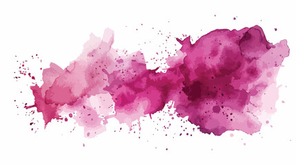 Watercolor background wine color spot splash. 