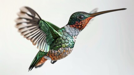 Obraz premium An image of a hummingbird on a white background in PNG format