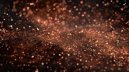 A dusty copper particles pattern background in transparent png format