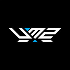 UMZ letter logo vector design, UMZ simple and modern logo. UMZ luxurious alphabet design