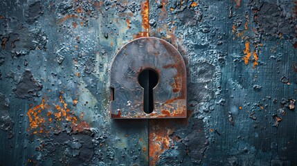 In this illustration, bits and bytes form a keyhole to show the connection between technology and data privacy.