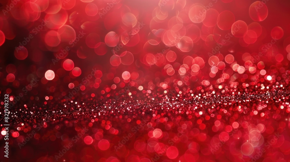 Poster A vibrant red and black background illuminated with numerous lights. Suitable for various design projects