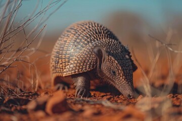 Obraz premium Detailed image of a small animal in natural habitat, suitable for educational materials or wildlife presentations