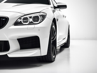 close up view of stylish modern car