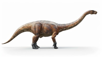 Fototapeta premium An altithorax from a Brachiosaurus from the late Jurassic isolated on a white background (3D illustration).