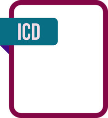 ICD File rectangular icon