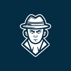 Detective logo Vector design illustration