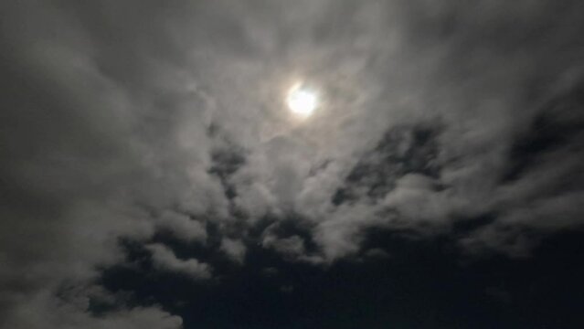 Timelapse of the cloudscape with sunshine