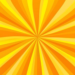 Yellow and orange color sunburst with grunge texture for vintage style background