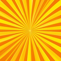 Yellow and orange color sunburst with grunge texture for vintage style background