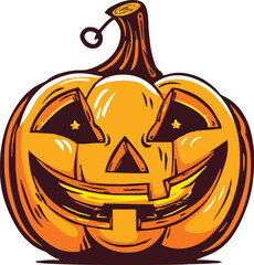 Halloween pumkin icon. vector illustration.