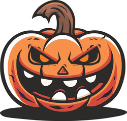 Halloween pumkin icon. vector illustration.