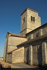 Naklejka premium Eglise de Gourdon, XIe, Parc naturel régional du Morvan, Morvan, 71, Saône-et-Loire, France