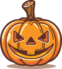 Halloween pumkin icon. vector illustration.