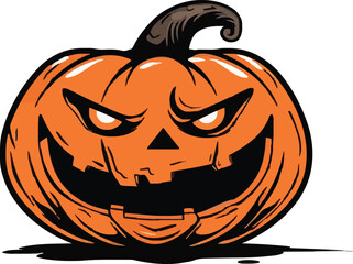 Halloween pumkin icon. vector illustration.