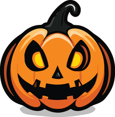 Halloween pumkin icon. vector illustration.