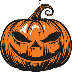 Halloween pumkin icon. vector illustration.