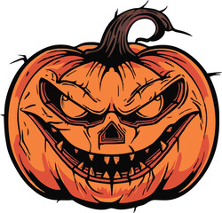 Halloween pumkin icon. vector illustration.
