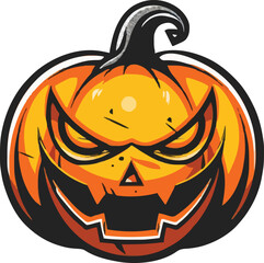 Halloween pumkin icon. vector illustration.