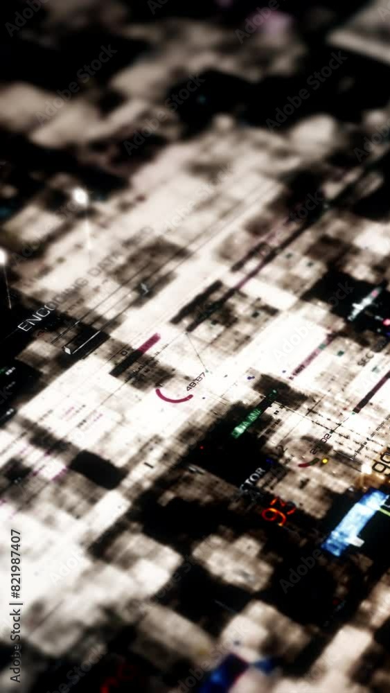 Poster advance metaverse, hi-tech digital data telemetry with encrypted numbers, display dynamic background