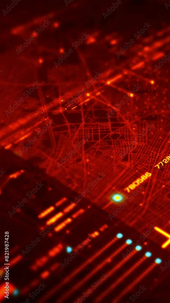 Poster advance metaverse, hi-tech digital data telemetry with encrypted numbers, display dynamic background
