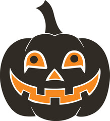 Halloween pumkin icon. vector illustration.