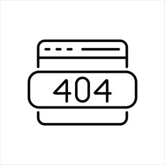 Error 404 Icon editable stock vector icon